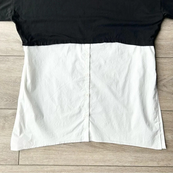 Zara Black White Mixed Media Oversized Tunics - Picture 8 of 14